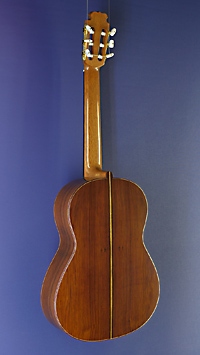 Dario Garcia classical guitar cedar, Madagascar rosewood, scale 65 cm, year 2021, back view