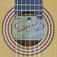 Dario Garcia classical guitar cedar, Madagascar rosewood, scale 65 cm, year 2021, rosette, label
